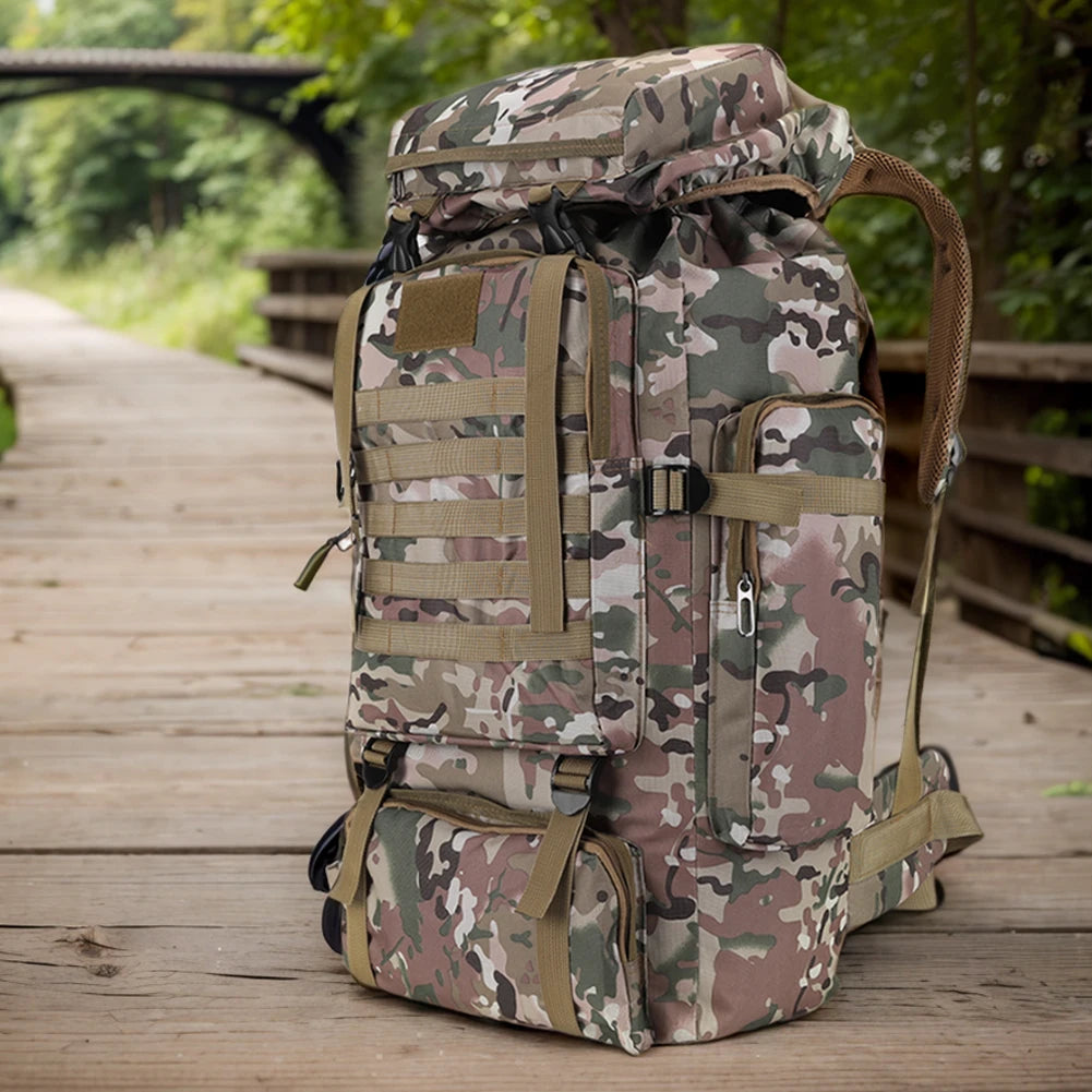 80L Hiking Backpack Mountaineering Bag