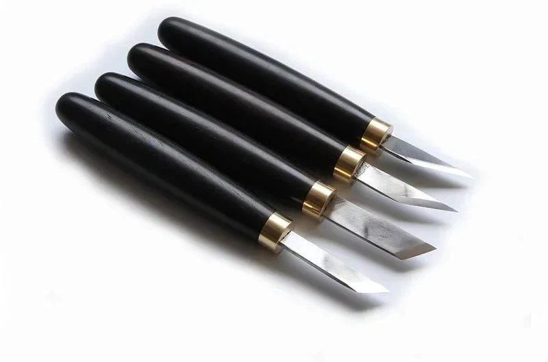 12-Piece Wood Carving Knife Set – Wooden Handle Tools